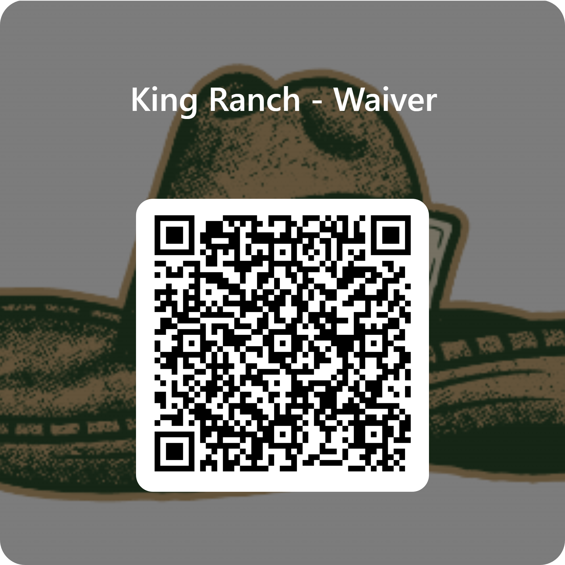 King Ranch waiver QR